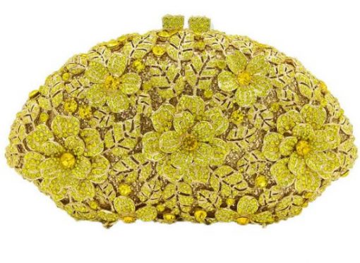 Yellow Flower Handmade Clutch