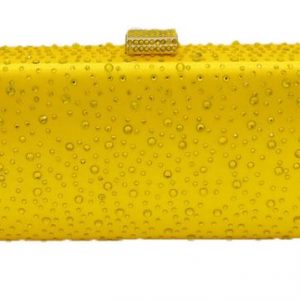 Yellow Stoned Evening Bag