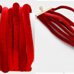 Red Velour Bracelet