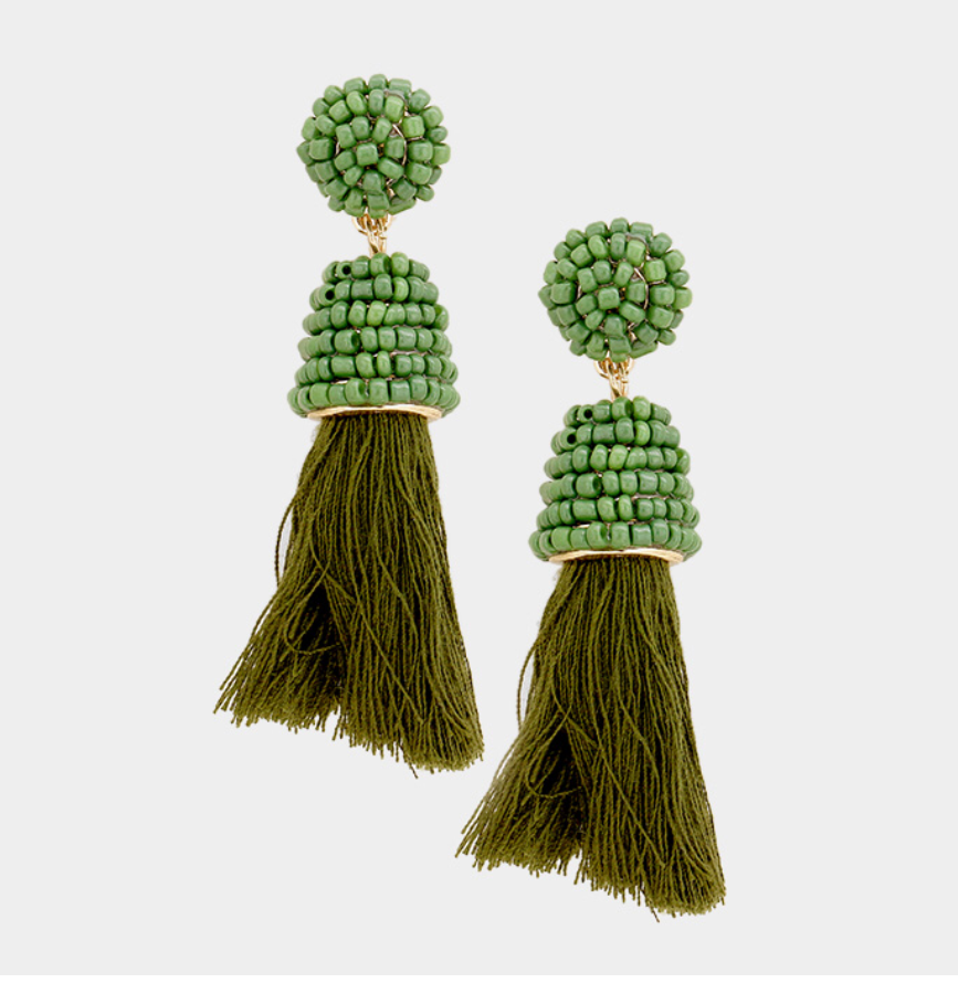 Green Tassell Earring The Store of Quality Fashion Items | thearamide ...