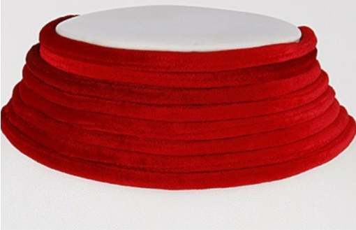 Red Velour Choker Necklace