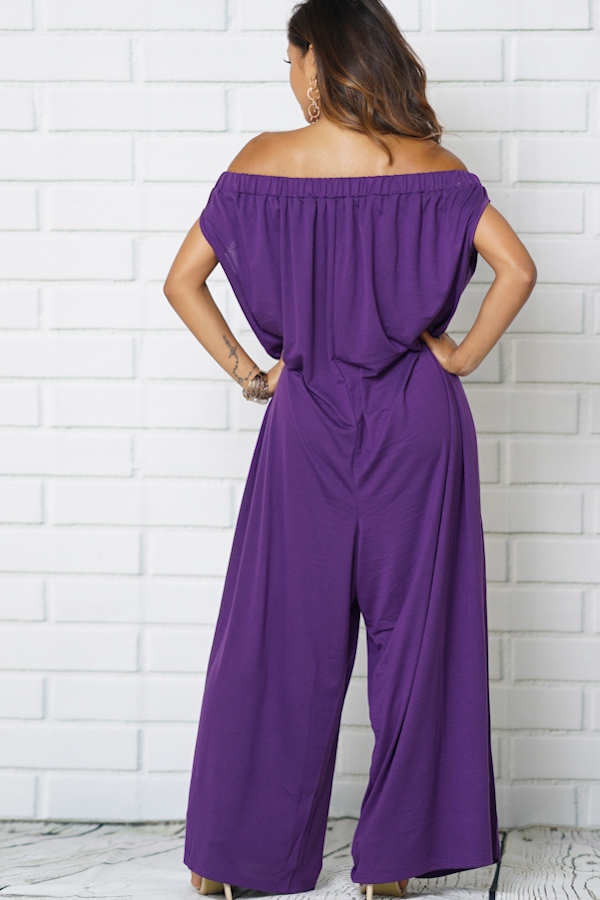Purple Oversized Jersey Jumpsuit The Store of Quality Fashion Items ...