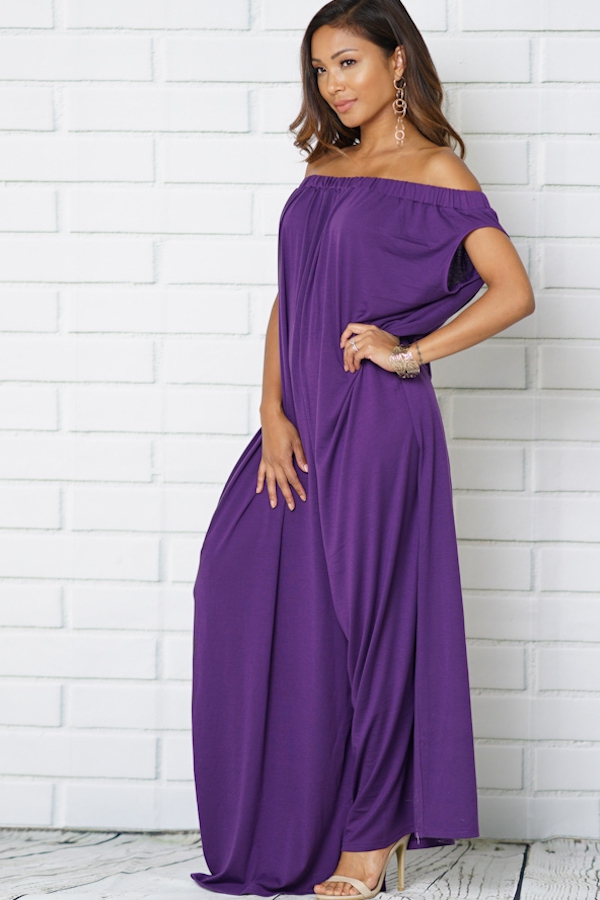 Purple Oversized Jersey Jumpsuit The Store of Quality Fashion Items ...