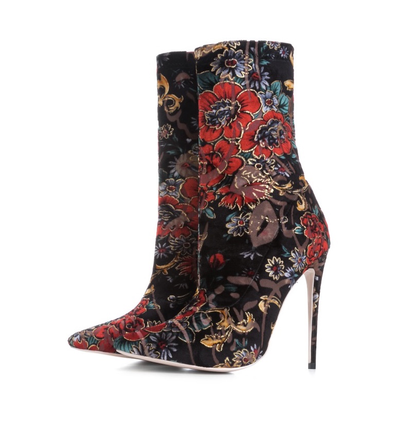 ARAMIDE Red Flower Boots The Store of Quality Fashion Items ...